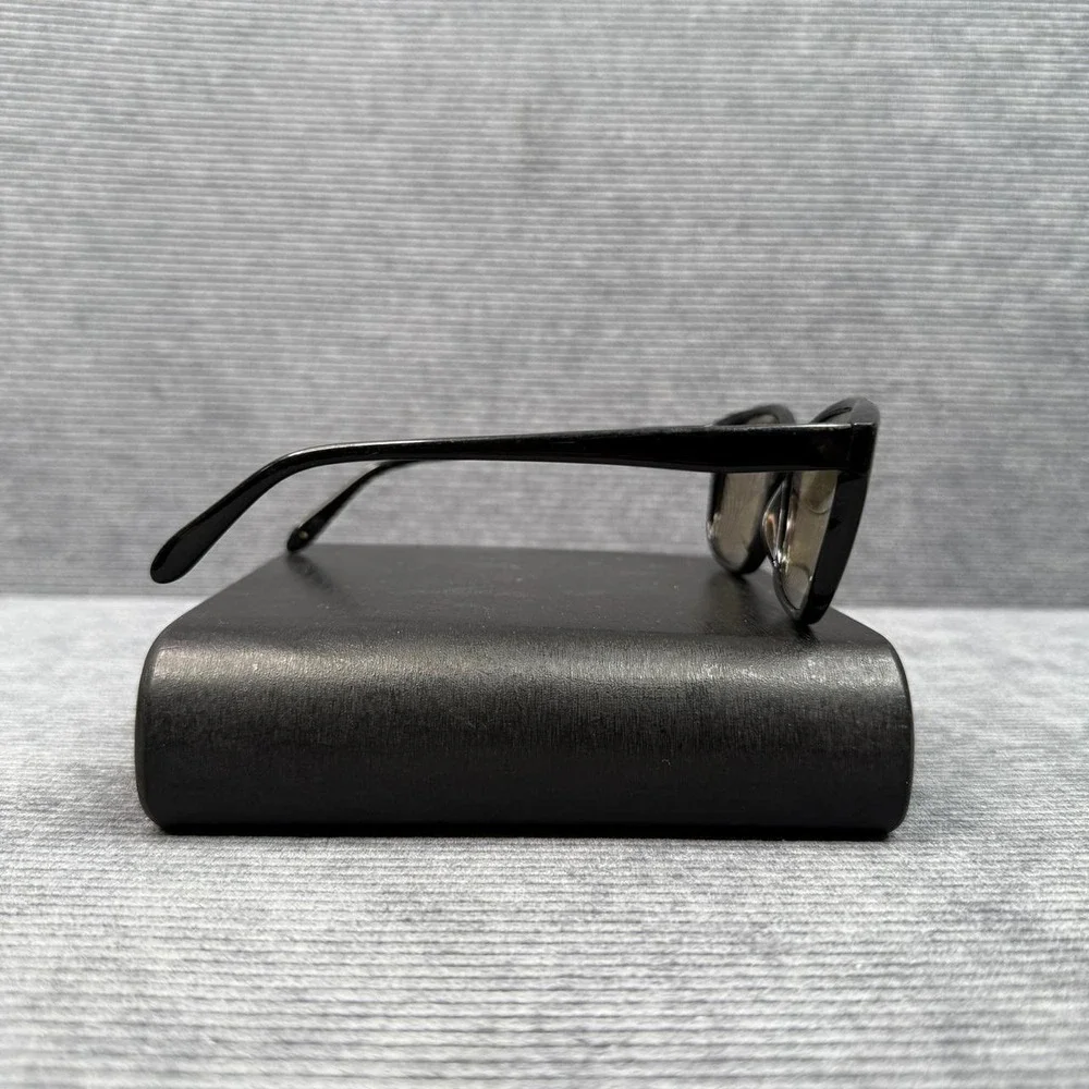 Sonia Rykiel Vintage Black Square Y2k Sunglasses 66-9501 Gold‎ Hardware